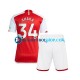 Camiseta de Fútbol Arsenal Xhaka 34 2023-2024 Primera Equipación Manga Corta Niño