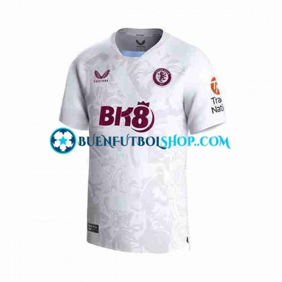 Camiseta de Fútbol Aston Villa 2023-2024 Segunda Equipación Manga Corta Hombre