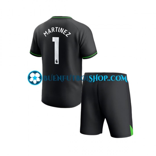 Camiseta de Fútbol Aston Villa Portero Emiliano Martinez 1 2023-2024 Primera Equipación Manga Corta Niño