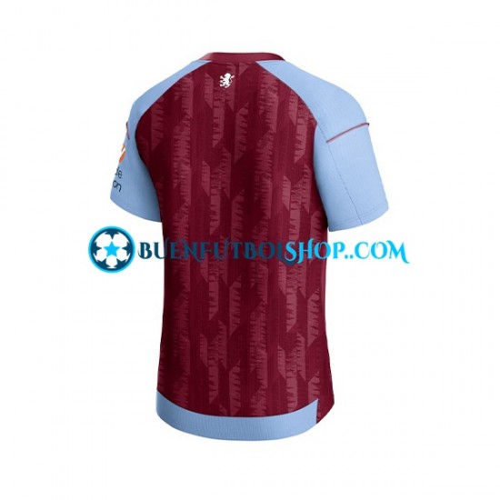 Camiseta de Fútbol Aston Villa 2023-2024 Primera Equipación Manga Corta Hombre