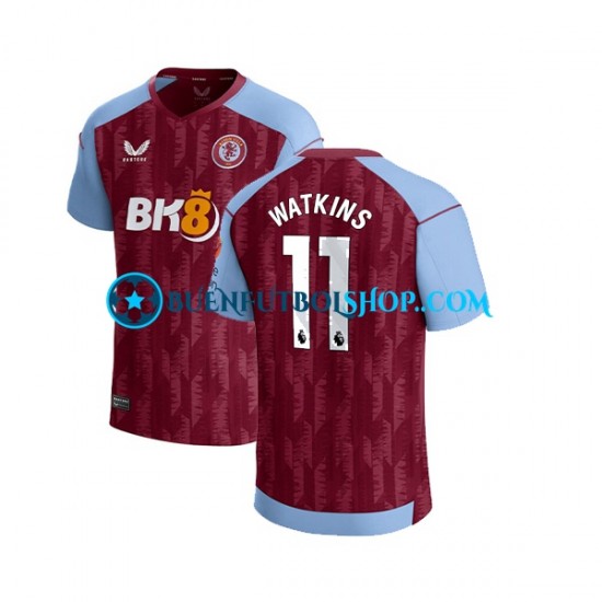 Camiseta de Fútbol Aston Villa Ollie Watkins 11 2023-2024 Primera Equipación Manga Corta Hombre