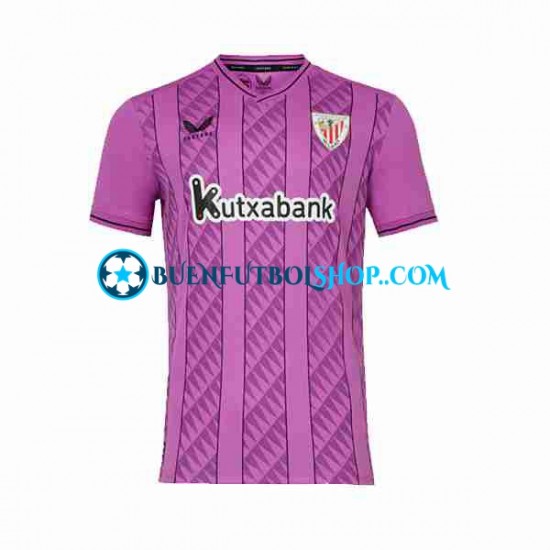 Camiseta de Fútbol Athletic Bilbao Portero 2023-2024 Segunda Equipación Manga Corta Hombre