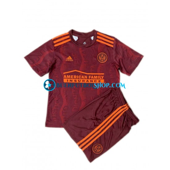 Camiseta de Fútbol Atlanta United 2021 Tercera Equipación Manga Corta Niño