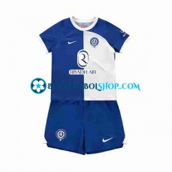 Camiseta de Fútbol Atlético Madrid 2023-2024 Segunda Equipación Manga Corta Niño