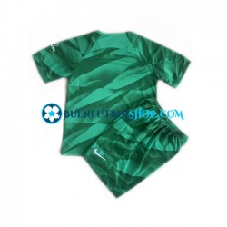 Camiseta de Fútbol Atlético Madrid Portero 2023-2024 Segunda Equipación Manga Corta Niño