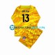 Camiseta de Fútbol Atlético Madrid Portero Jan Oblak 13 2023-2024 Naranja Manga Larga Niño