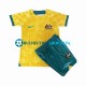 Camiseta de Fútbol Australia 2022 Primera Equipación Manga Corta Niño