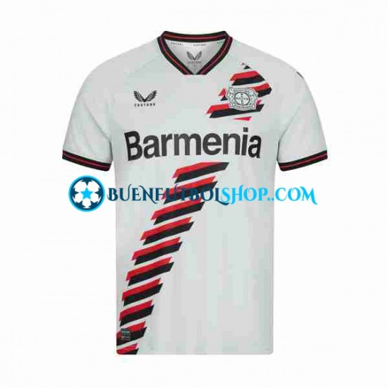 Camiseta de Fútbol Bayer 04 Leverkusen 2023-2024 Segunda Equipación Manga Corta Hombre