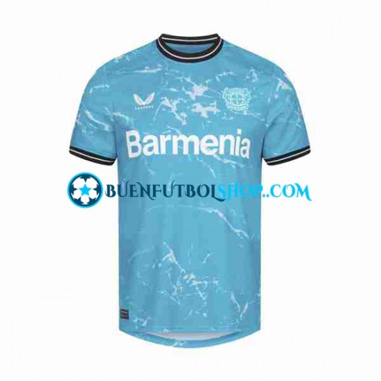 Camiseta de Fútbol Bayer 04 Leverkusen 2023-2024 Tercera Equipación Manga Corta Hombre