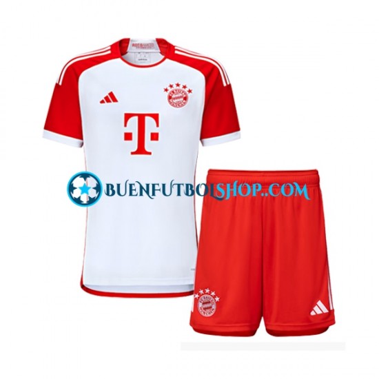 Camiseta de Fútbol Bayern de Múnich 2023-2024 Primera Equipación Manga Corta Niño