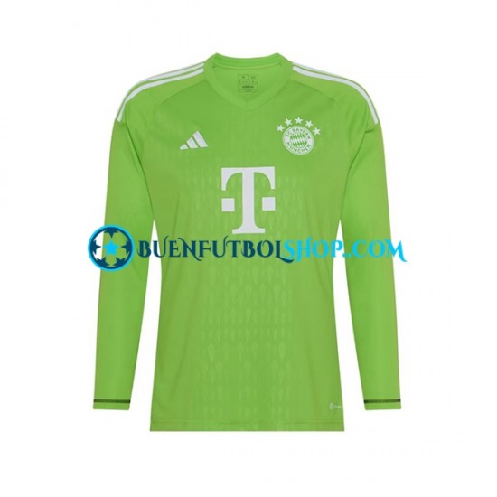 Camiseta de Fútbol Bayern de Múnich Portero 2023-2024 Segunda Equipación Manga Larga Hombre