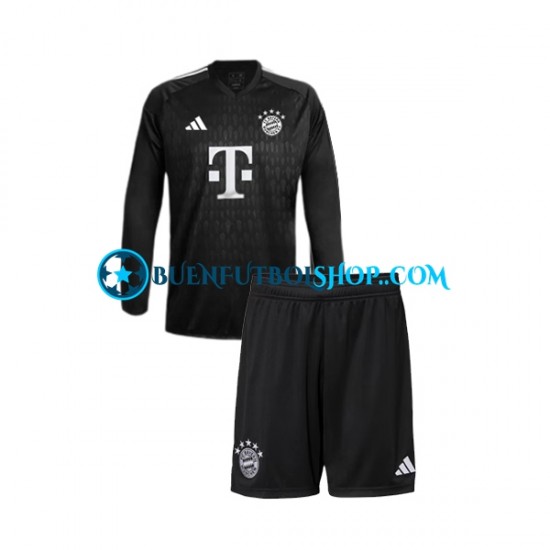 Camiseta de Fútbol Bayern de Múnich Portero 2023-2024 Primera Equipación Manga Larga Niño