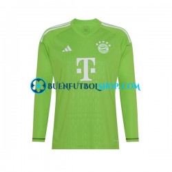 Camiseta de Fútbol Bayern de Múnich Portero Manuel Neuer 1 2023-2024 Segunda Equipación Manga Larga Hombre