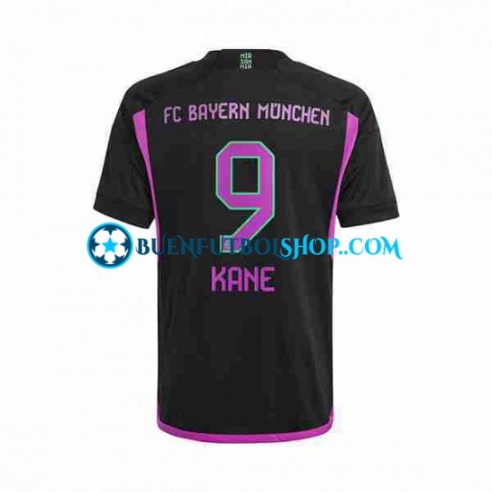 Camiseta de Fútbol Bayern de Múnich Harry Kane 9 2023-2024 Segunda Equipación Manga Corta Hombre