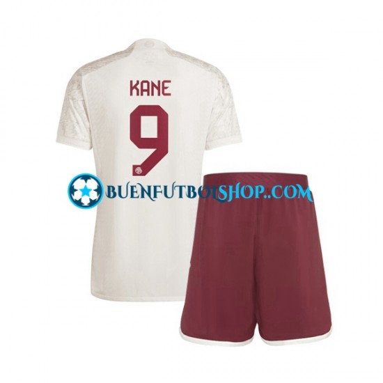 Camiseta de Fútbol Bayern de Múnich Harry Kane 9 2023-2024 Tercera Equipación Manga Corta Niño