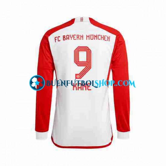 Camiseta de Fútbol Bayern de Múnich Harry Kane 9 2023-2024 Primera Equipación Manga Larga Hombre