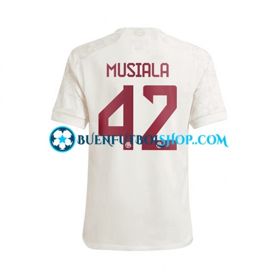 Camiseta de Fútbol Bayern de Múnich Jamal Musiala 42 2023-2024 Tercera Equipación Manga Corta Hombre