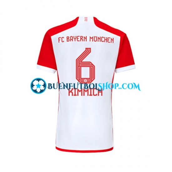 Camiseta de Fútbol Bayern de Múnich Joshua Kimmich 6 2023-2024 Primera Equipación Manga Corta Hombre