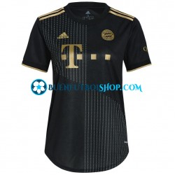 Camiseta de Fútbol Bayern de Múnich 2021-2022 Segunda Equipación Manga Corta para Mujer