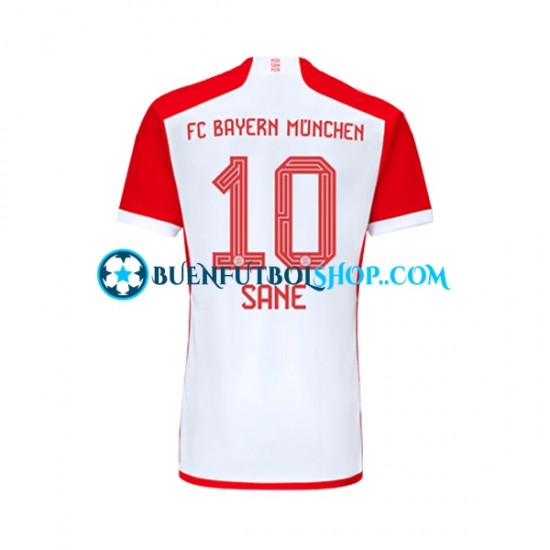 Camiseta de Fútbol Bayern de Múnich Leroy Sane 10 2023-2024 Primera Equipación Manga Corta Hombre