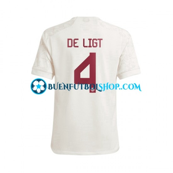 Camiseta de Fútbol Bayern de Múnich Matthijs de Ligt 4 2023-2024 Tercera Equipación Manga Corta Hombre