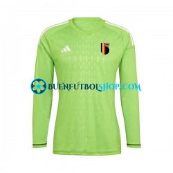 Camiseta de Fútbol Bélgica Portero 2022 Primera Equipación Manga Larga Hombre