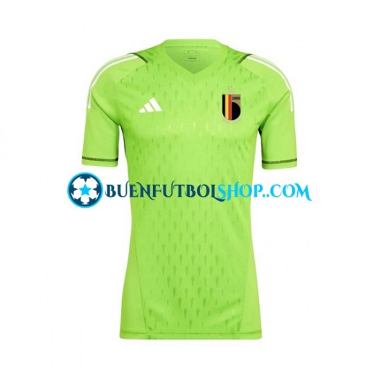 Camiseta de Fútbol Bélgica Portero 2022 Primera Equipación Manga Corta Hombre