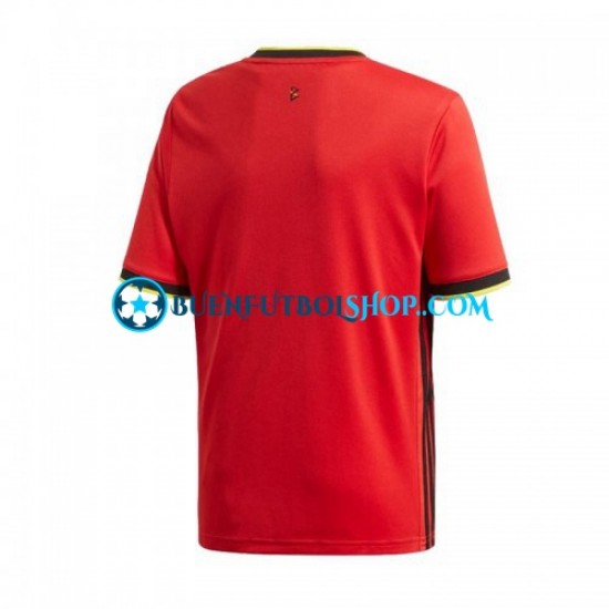 Camiseta de Fútbol Bélgica Euro 2020 Primera Equipación Manga Corta Hombre