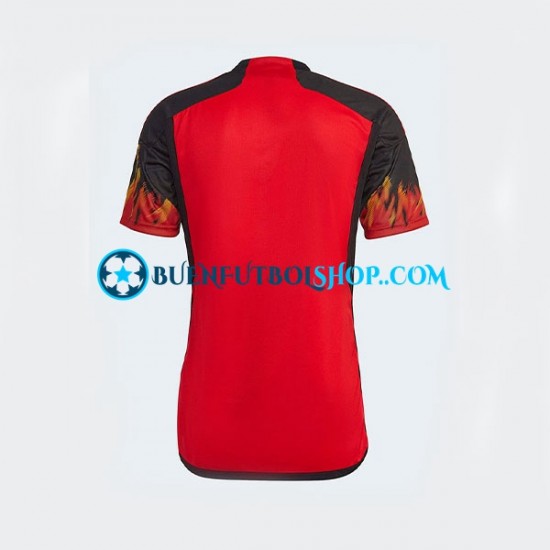 Camiseta de Fútbol Bélgica World Cup 2022 Primera Equipación Manga Corta Hombre