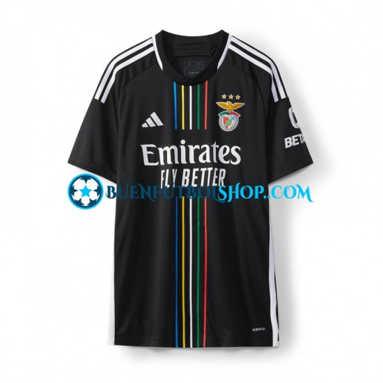 Camiseta de Fútbol Benfica 2023-2024 Segunda Equipación Manga Corta Hombre