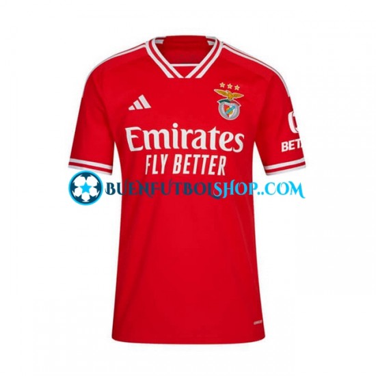 Camiseta de Fútbol Benfica 2023-2024 Primera Equipación Manga Corta Hombre