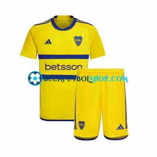 Camiseta de Fútbol Boca Juniors 2023-2024 Segunda Equipación Manga Corta Niño