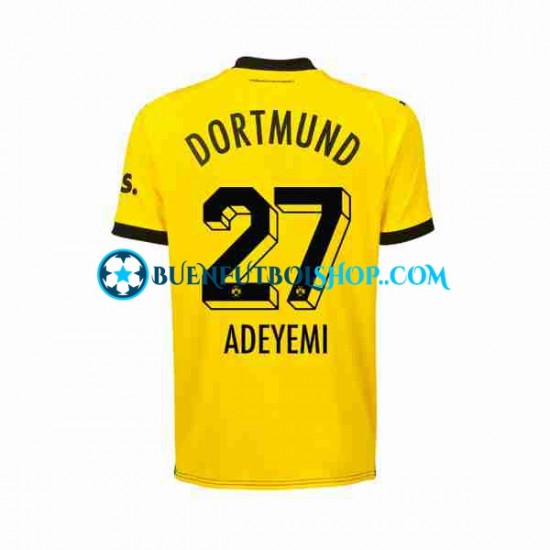 Camiseta de Fútbol Borussia Dortmund Karim Adeyemi 27 2023-2024 Primera Equipación Manga Corta Hombre