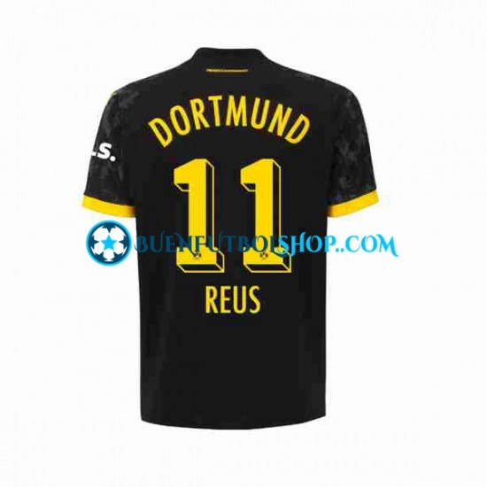 Camiseta de Fútbol Borussia Dortmund Marco Reus 11 2023-2024 Segunda Equipación Manga Corta Hombre