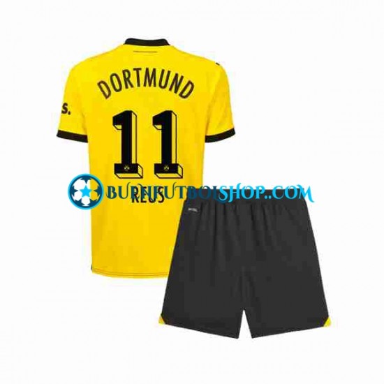 Camiseta de Fútbol Borussia Dortmund Marco Reus 11 2023-2024 Primera Equipación Manga Corta Niño