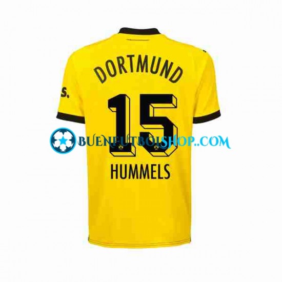 Camiseta de Fútbol Borussia Dortmund Mats Hummels 15 2023-2024 Primera Equipación Manga Corta Hombre