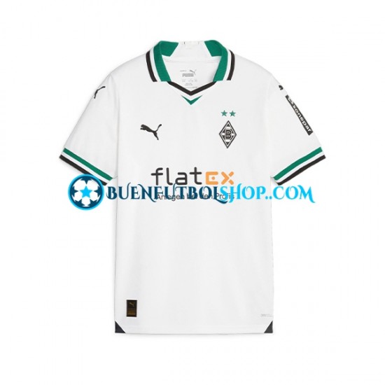 Camiseta de Fútbol Borussia Mönchengladbach 2023-2024 Primera Equipación Manga Corta Hombre