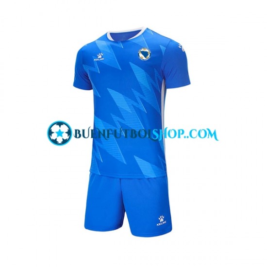 Camiseta de Fútbol Bosnia y Herzegovina 2023 Primera Equipación Manga Corta Niño