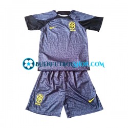 Camiseta de Fútbol Brasil Portero World Cup 2022 Primera Equipación Manga Corta Niño Camiseta de Fútbol Brasil Portero World Cup 2022 Primera Equipación Manga Corta Niño