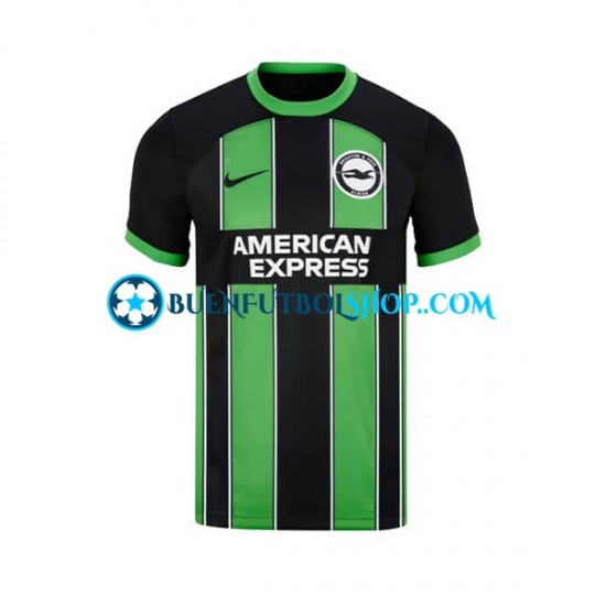 Camiseta de Fútbol Brighton Hove Albion 2023-2024 Segunda Equipación Manga Corta Hombre