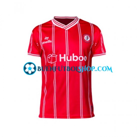 Camiseta de Fútbol Bristol City 2023-2024 Primera Equipación Manga Corta Hombre