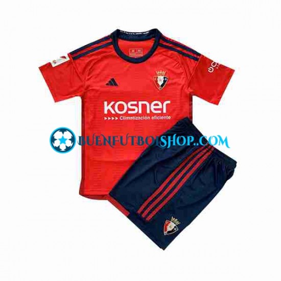 Camiseta de Fútbol CA Osasuna 2023-2024 Primera Equipación Manga Corta Niño