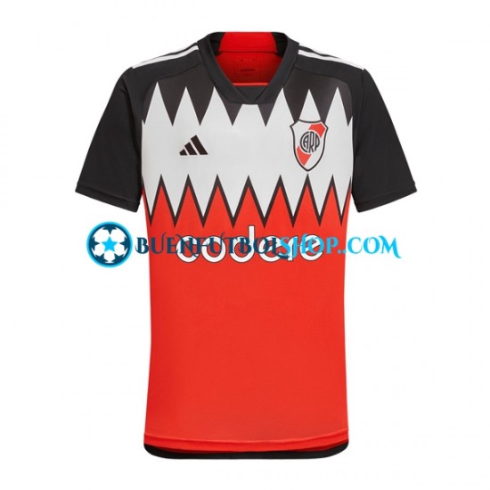 Camiseta de Fútbol CA River Plate 2023-2024 Segunda Equipación Manga Corta Hombre