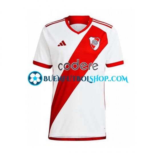 Camiseta de Fútbol CA River Plate 2023-2024 Primera Equipación Manga Corta Hombre