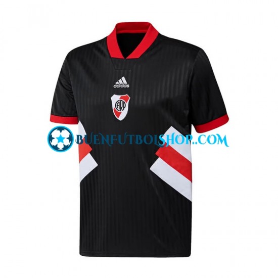 Camiseta de Fútbol CA River Plate Icon Retro 2022-2023 Primera Equipación Manga Corta Hombre