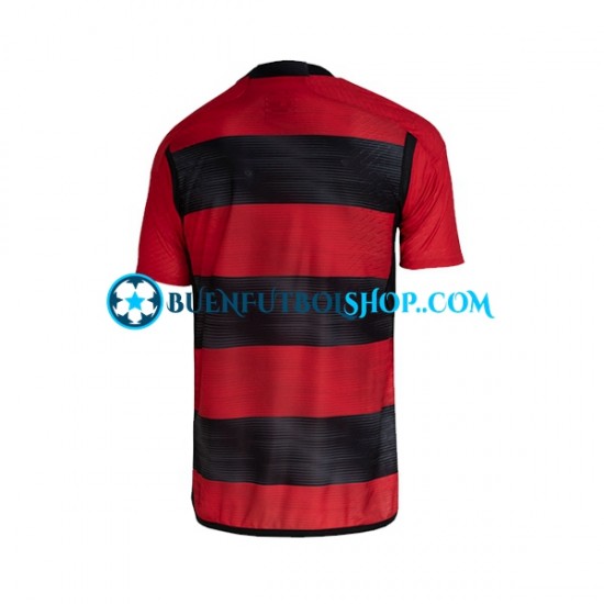 Camiseta de Fútbol CR Flamengo 2023-2024 Primera Equipación Manga Corta Hombre