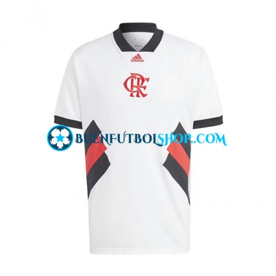 Camiseta de Fútbol CR Flamengo Icon Retro 2022-2023 Primera Equipación Manga Corta Hombre