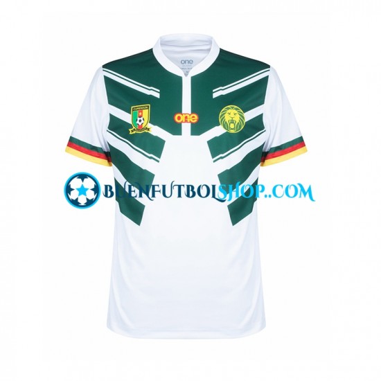 Camiseta de Fútbol Camerún World Cup 2022 Segunda Equipación Manga Corta Hombre