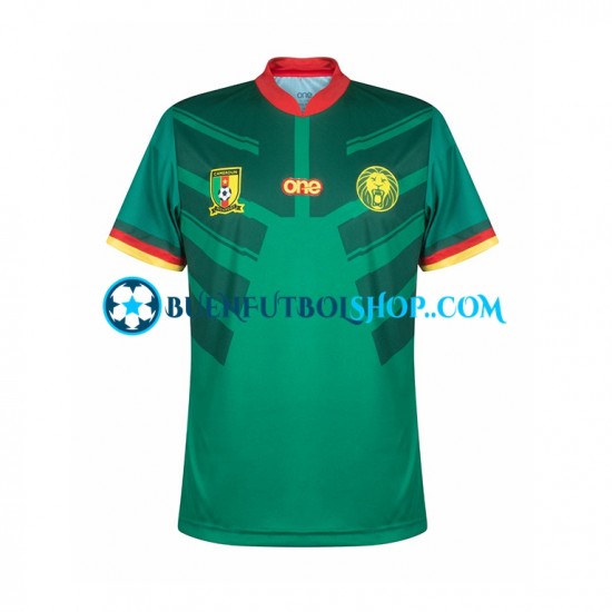 Camiseta de Fútbol Camerún World Cup 2022 Primera Equipación Manga Corta Hombre