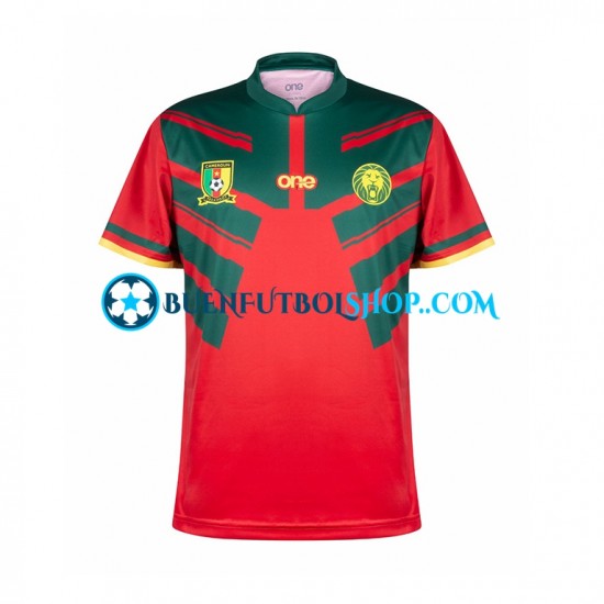 Camiseta de Fútbol Camerún World Cup 2022 Tercera Equipación Manga Corta Hombre